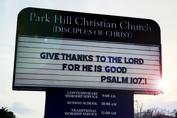 parkhillsign givethanks